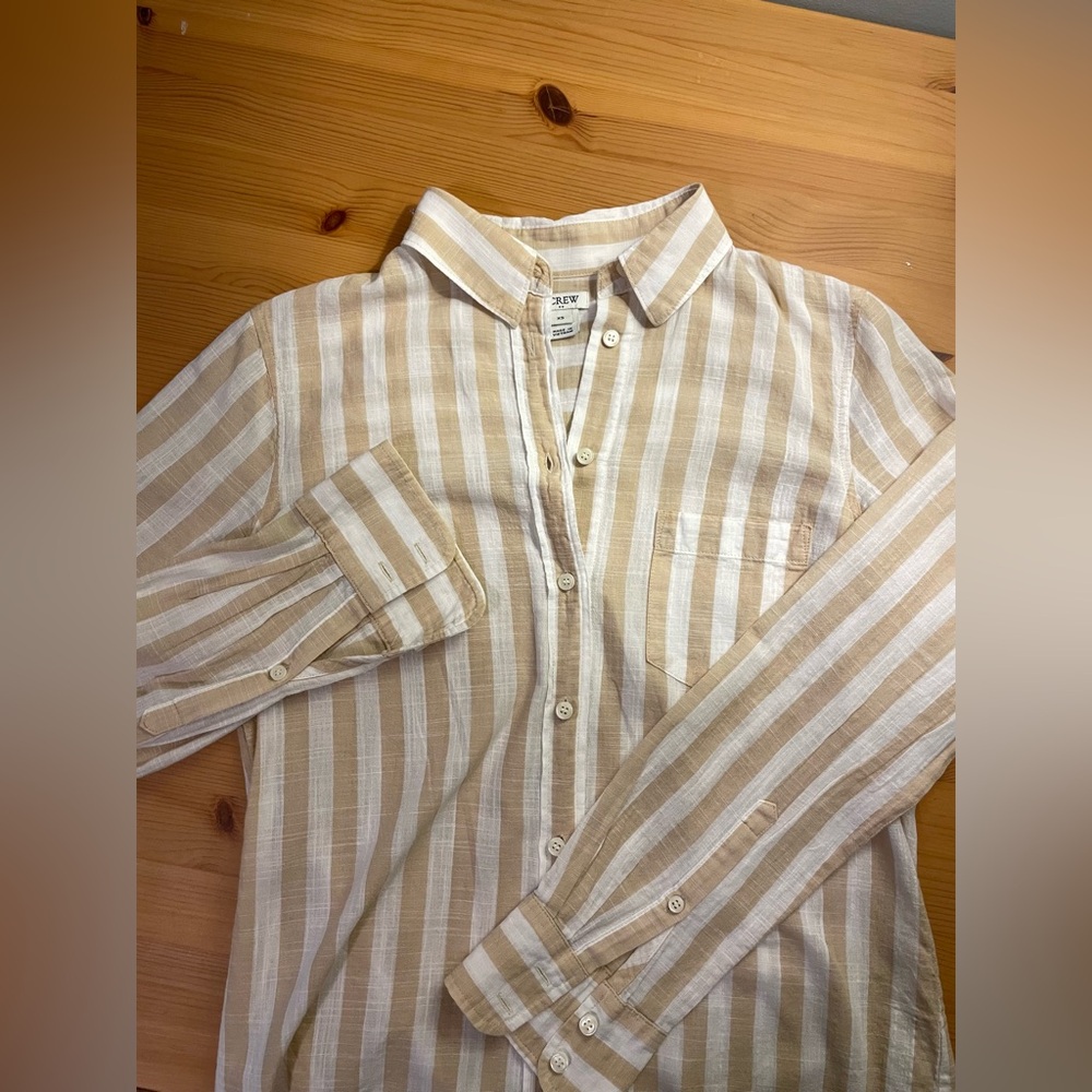 The Classic Striped Button-Up - J. Crew